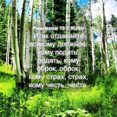 Picture 04 - Римлянам 13:7 RUSV - Итак отдавайте всякому - Bible Verse Picture