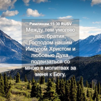Picture 04 - Римлянам 15:30 RUSV - Между тем умоляю вас, - Bible Verse Picture