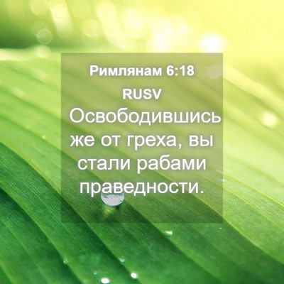 Picture 04 - Римлянам 6:18 RUSV - Освободившись же от греха, - Bible Verse Picture