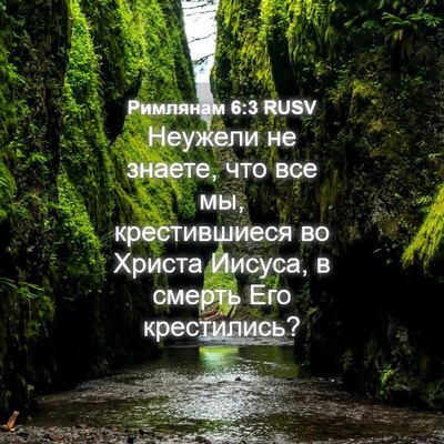 Picture 04 - Римлянам 6:3 RUSV - Неужели не знаете, что все - Bible Verse Picture