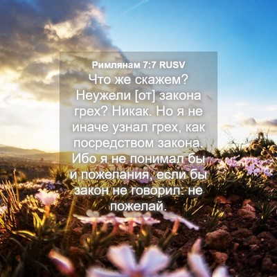Picture 04 - Римлянам 7:7 RUSV - Что же скажем? Неужели [от] - Bible Verse Picture