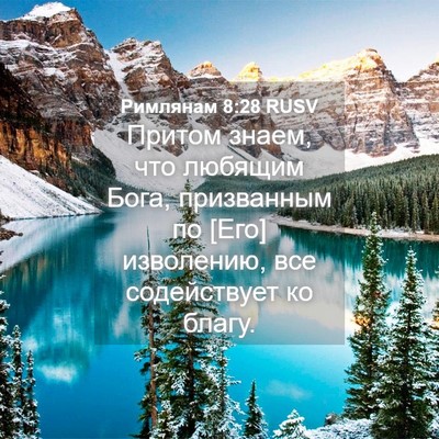 Picture 04 - Римлянам 8:28 RUSV - Притом знаем, что любящим - Bible Verse Picture