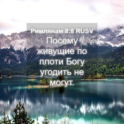 Picture 04 - Римлянам 8:8 RUSV - Посему живущие по плоти - Bible Verse Picture