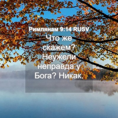 Picture 04 - Римлянам 9:14 RUSV - Что же скажем? Неужели - Bible Verse Picture