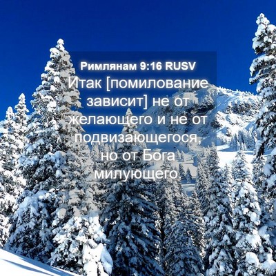 Picture 04 - Римлянам 9:16 RUSV - Итак [помилование зависит] - Bible Verse Picture