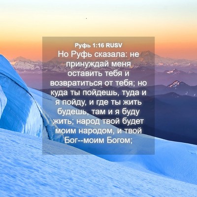 Picture 04 - Руфь 1:16 RUSV - Но Руфь сказала: не - Bible Verse Picture