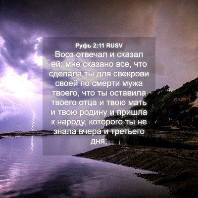 Picture 04 - Руфь 2:11 RUSV - Вооз отвечал и сказал ей: - Bible Verse Picture