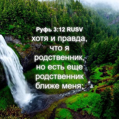 Picture 04 - Руфь 3:12 RUSV - хотя и правда, что я - Bible Verse Picture