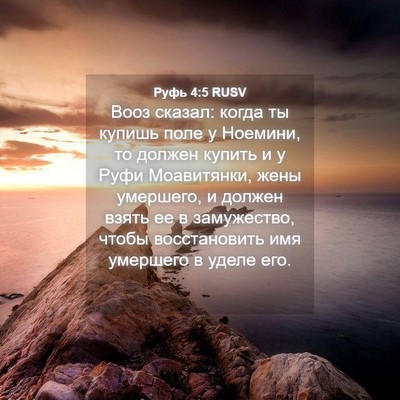 Picture 04 - Руфь 4:5 RUSV - Вооз сказал: когда ты - Bible Verse Picture