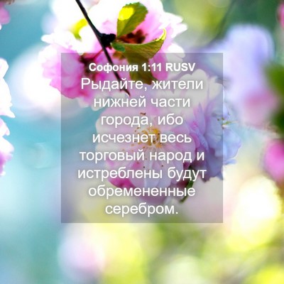 Picture 04 - Софония 1:11 RUSV - Рыдайте, жители нижней - Bible Verse Picture