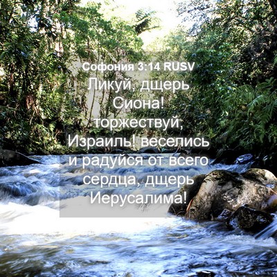 Picture 04 - Софония 3:14 RUSV - Ликуй, дщерь Сиона! - Bible Verse Picture