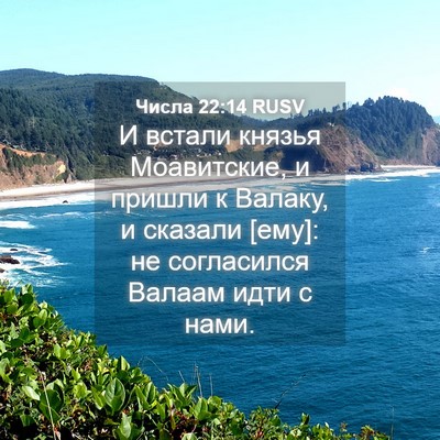 Picture 04 - Числа 22:14 RUSV - И встали князья - Bible Verse Picture