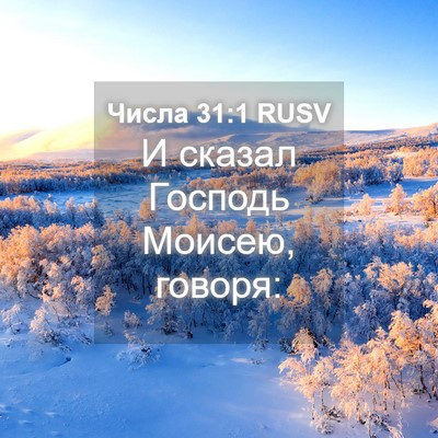Picture 04 - Числа 31:1 RUSV - И сказал Господь Моисею, - Bible Verse Picture