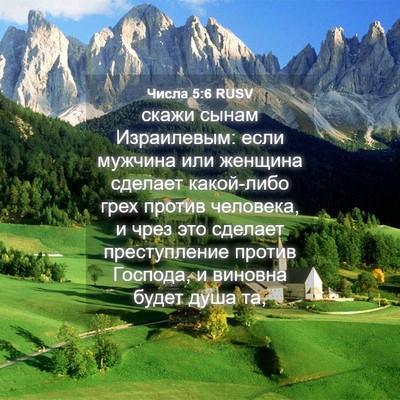 Picture 04 - Числа 5:6 RUSV - скажи сынам Израилевым: - Bible Verse Picture
