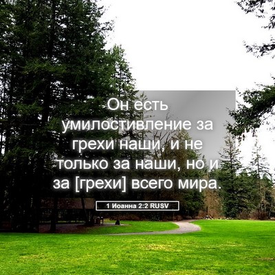 Picture 05 - 1 Иоанна 2:2 RUSV - Он есть умилостивление за - Bible Verse Picture