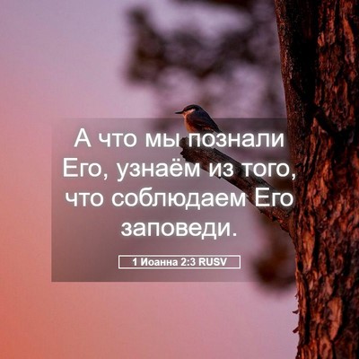 Picture 05 - 1 Иоанна 2:3 RUSV - А что мы познали Его, - Bible Verse Picture