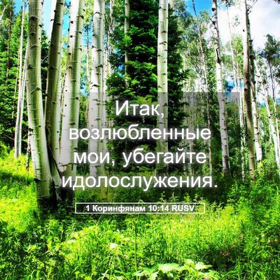 Picture 05 - 1 Коринфянам 10:14 RUSV - Итак, возлюбленные мои, - Bible Verse Picture