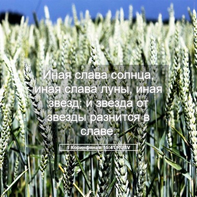 Picture 05 - 1 Коринфянам 15:41 RUSV - Иная слава солнца, иная - Bible Verse Picture