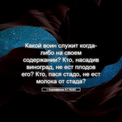 Picture 05 - 1 Коринфянам 9:7 RUSV - Какой воин служит - Bible Verse Picture