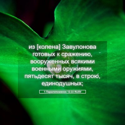 Picture 05 - 1 Паралипоменон 12:33 RUSV - из [колена] Завулонова - Bible Verse Picture