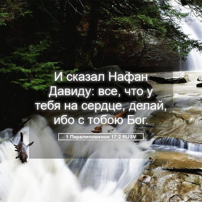 Picture 05 - 1 Паралипоменон 17:2 RUSV - И сказал Нафан Давиду: все, - Bible Verse Picture