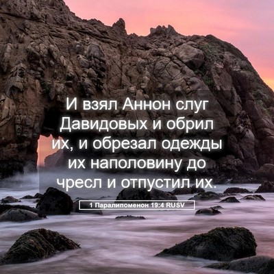 Picture 05 - 1 Паралипоменон 19:4 RUSV - И взял Аннон слуг - Bible Verse Picture