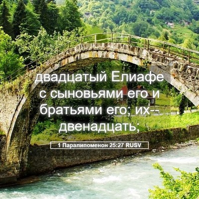 Picture 05 - 1 Паралипоменон 25:27 RUSV - двадцатый Елиафе с - Bible Verse Picture