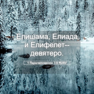 Picture 05 - 1 Паралипоменон 3:8 RUSV - Елишама, Елиада и - Bible Verse Picture