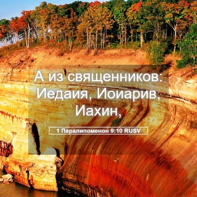 Picture 05 - 1 Паралипоменон 9:10 RUSV - А из священников: Иедаия, - Bible Verse Picture