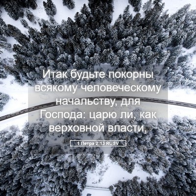 Picture 05 - 1 Петра 2:13 RUSV - Итак будьте покорны - Bible Verse Picture