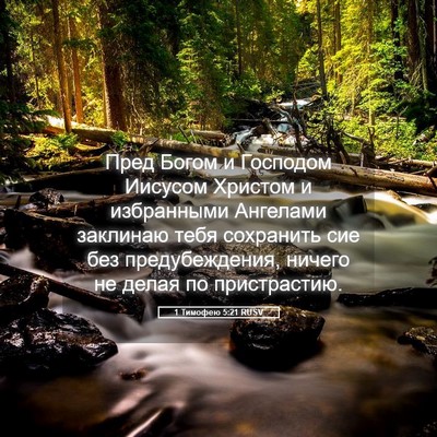 Picture 05 - 1 Тимофею 5:21 RUSV - Пред Богом и Господом - Bible Verse Picture