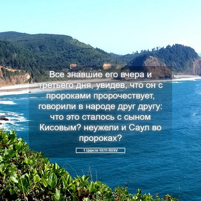 Picture 05 - 1 Царств 10:11 RUSV - Все знавшие его вчера и - Bible Verse Picture