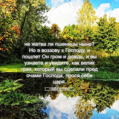Picture 05 - 1 Царств 12:17 RUSV - не жатва ли пшеницы ныне? - Bible Verse Picture