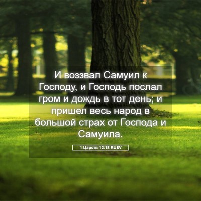 Picture 05 - 1 Царств 12:18 RUSV - И воззвал Самуил к Господу, - Bible Verse Picture