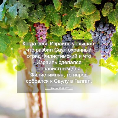Picture 05 - 1 Царств 13:4 RUSV - Когда весь Израиль - Bible Verse Picture