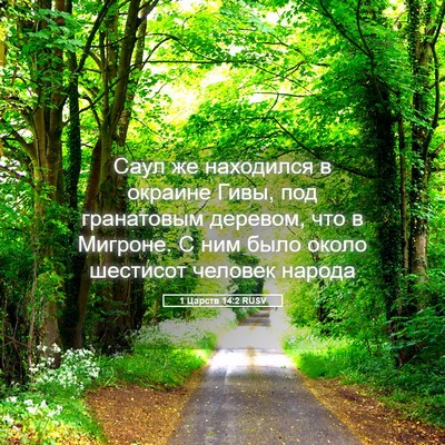 Picture 05 - 1 Царств 14:2 RUSV - Саул же находился в - Bible Verse Picture