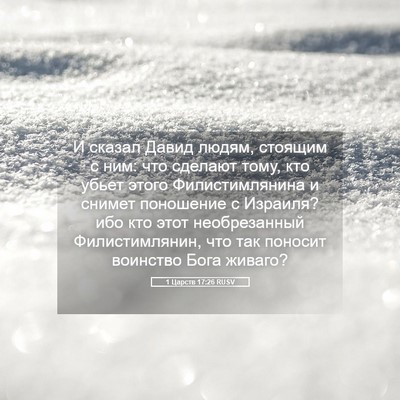 Picture 05 - 1 Царств 17:26 RUSV - И сказал Давид людям, - Bible Verse Picture