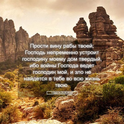 Picture 05 - 1 Царств 25:28 RUSV - Прости вину рабы твоей; - Bible Verse Picture