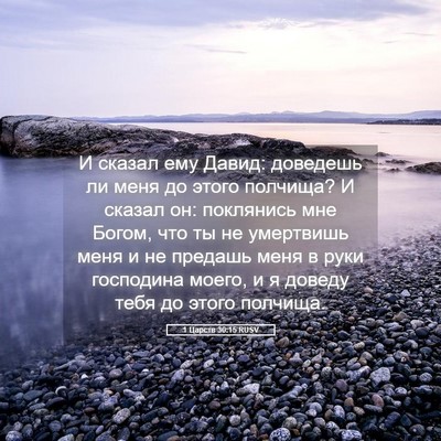 Picture 05 - 1 Царств 30:15 RUSV - И сказал ему Давид: - Bible Verse Picture