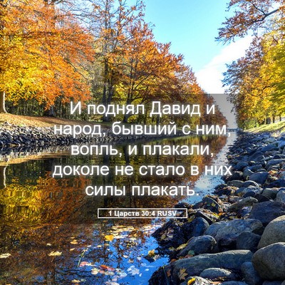 Picture 05 - 1 Царств 30:4 RUSV - И поднял Давид и народ, - Bible Verse Picture