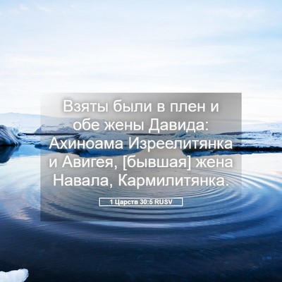 Picture 05 - 1 Царств 30:5 RUSV - Взяты были в плен и обе - Bible Verse Picture