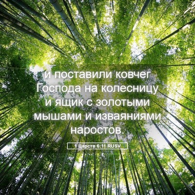 Picture 05 - 1 Царств 6:11 RUSV - и поставили ковчег Господа - Bible Verse Picture