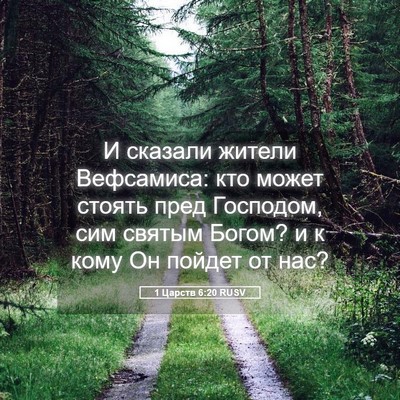 Picture 05 - 1 Царств 6:20 RUSV - И сказали жители - Bible Verse Picture