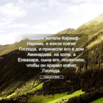 Picture 05 - 1 Царств 7:1 RUSV - И пришли жители - Bible Verse Picture