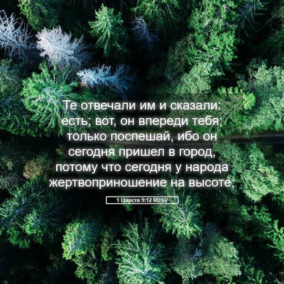 Picture 05 - 1 Царств 9:12 RUSV - Те отвечали им и сказали: - Bible Verse Picture