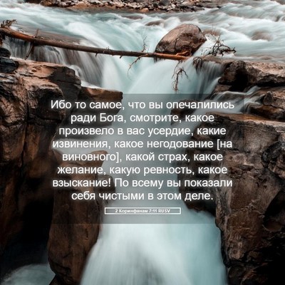 Picture 05 - 2 Коринфянам 7:11 RUSV - Ибо то самое, что вы - Bible Verse Picture