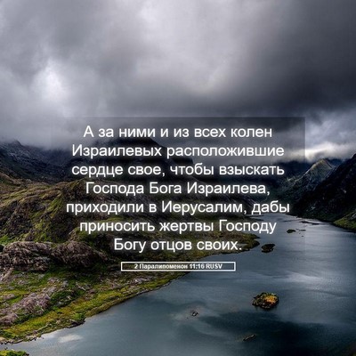 Picture 05 - 2 Паралипоменон 11:16 RUSV - А за ними и из всех колен - Bible Verse Picture