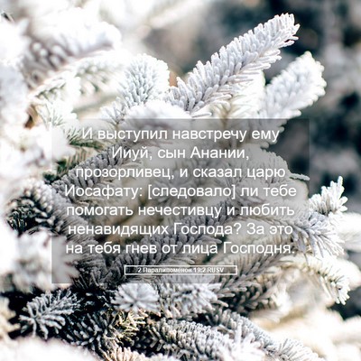 Picture 05 - 2 Паралипоменон 19:2 RUSV - И выступил навстречу ему - Bible Verse Picture