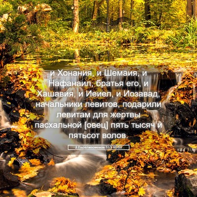 Picture 05 - 2 Паралипоменон 35:9 RUSV - и Хонания, и Шемаия, и - Bible Verse Picture