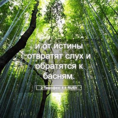 Picture 05 - 2 Тимофею 4:4 RUSV - и от истины отвратят слух и - Bible Verse Picture